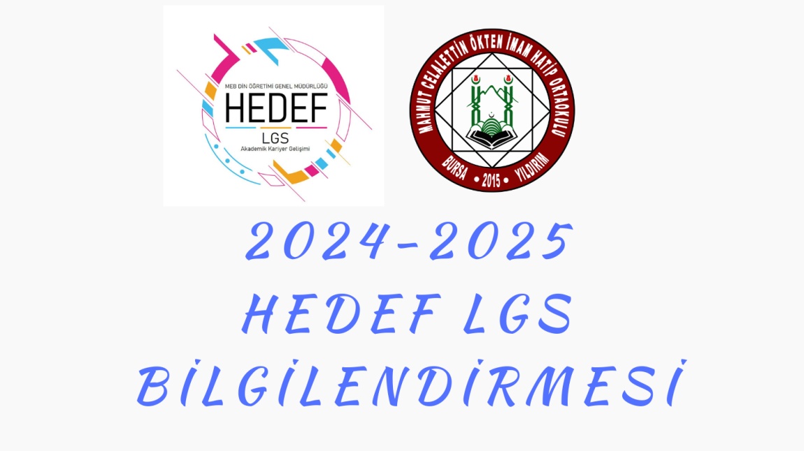 HEDEF LGS 2025 BİLGİLENDİRMESİ